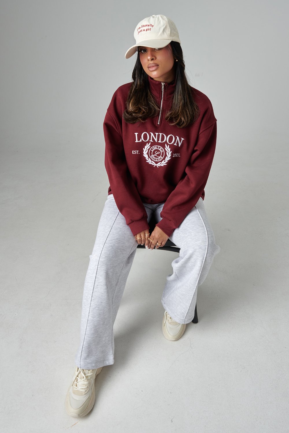 Chic High Neck Sweat Jacket
