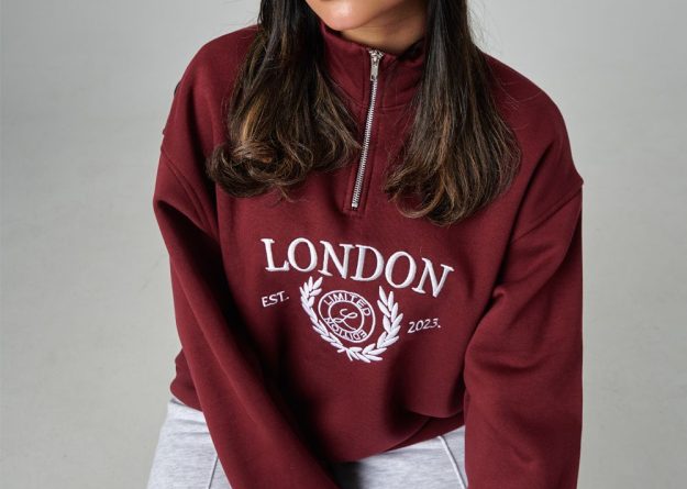 Chic High Neck Sweat Jacket