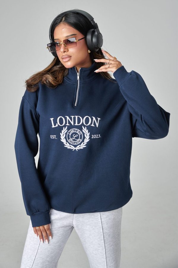 Chic High Neck Sweat Jacket