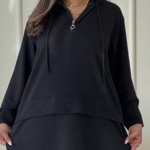 Relaxed Zip Hoodie Set