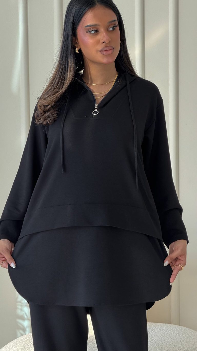 Relaxed Zip Hoodie Set