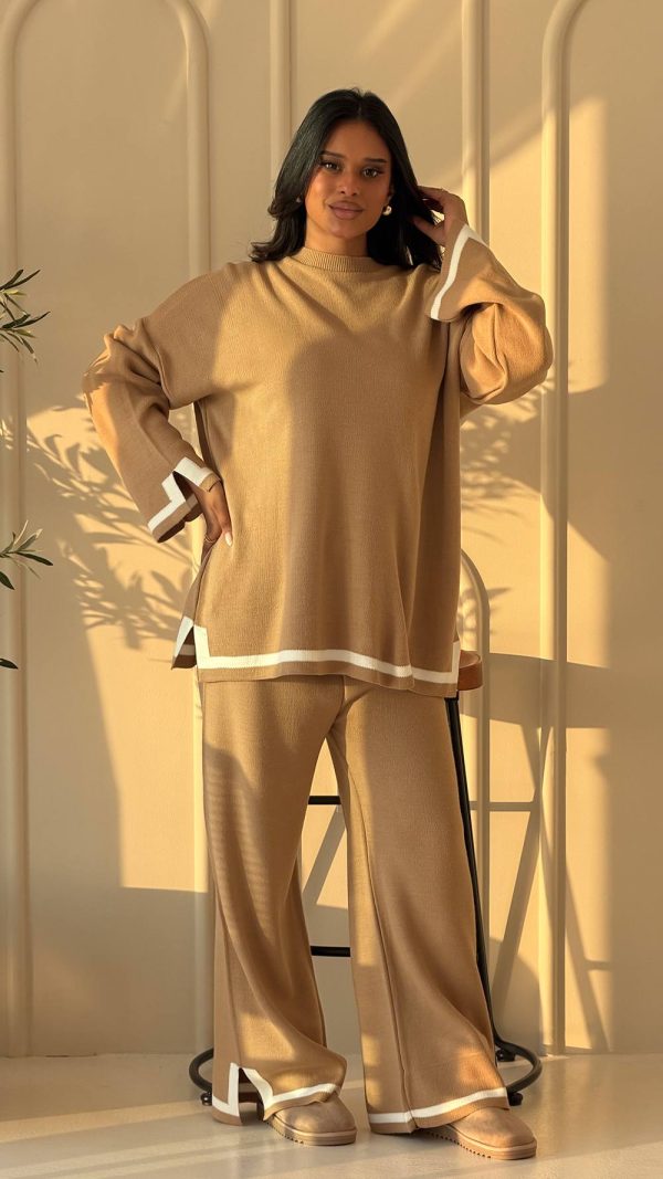 Chic Comfort Sweat Set with Stylish Detailing