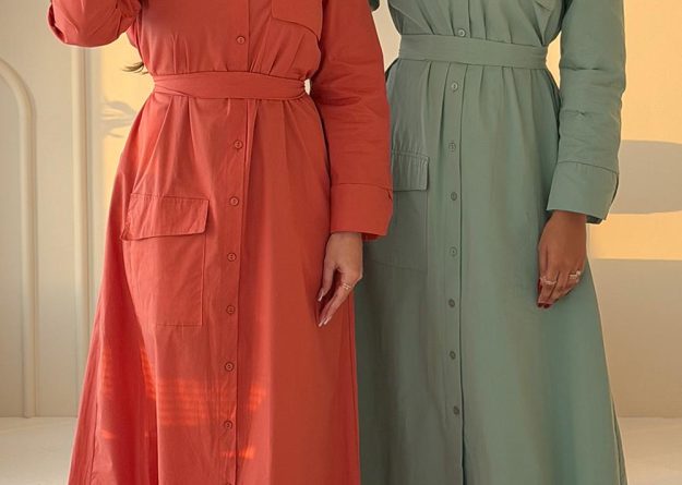Stylish Buttoned Belted Maxi Dress