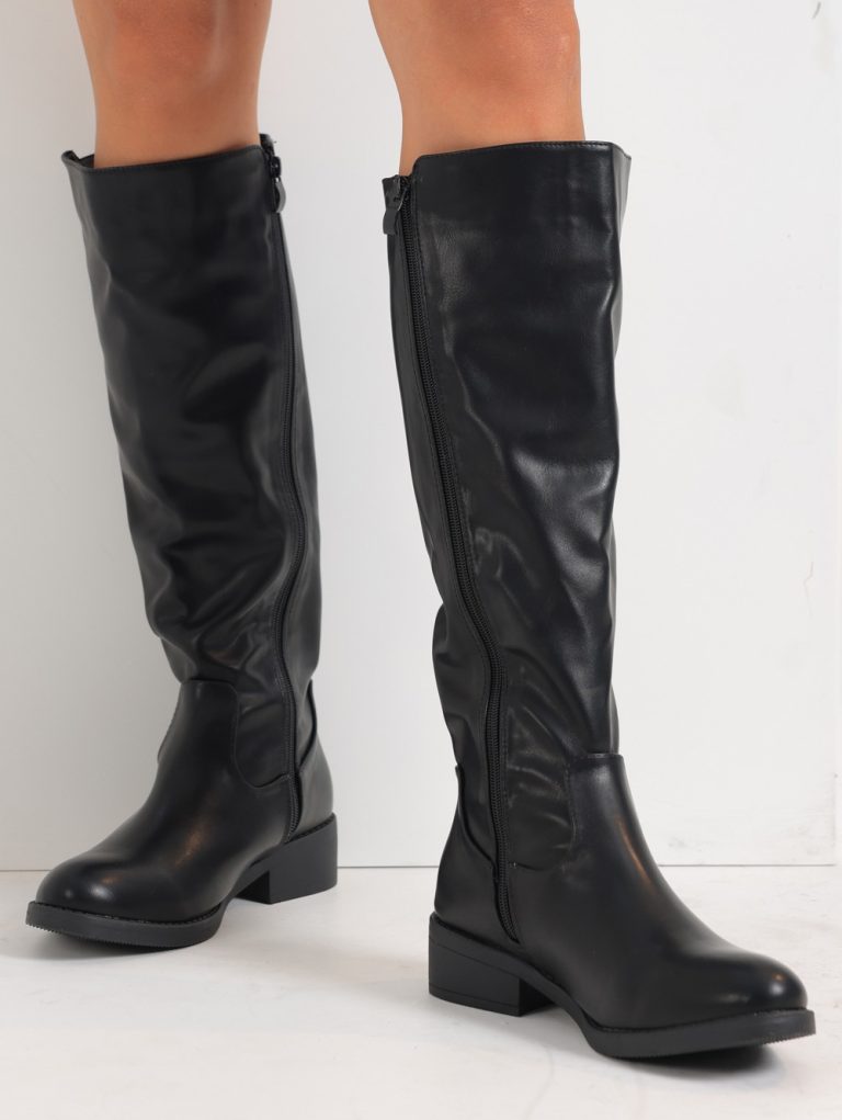 TX-YT102 / Elegance Noir High Boots
