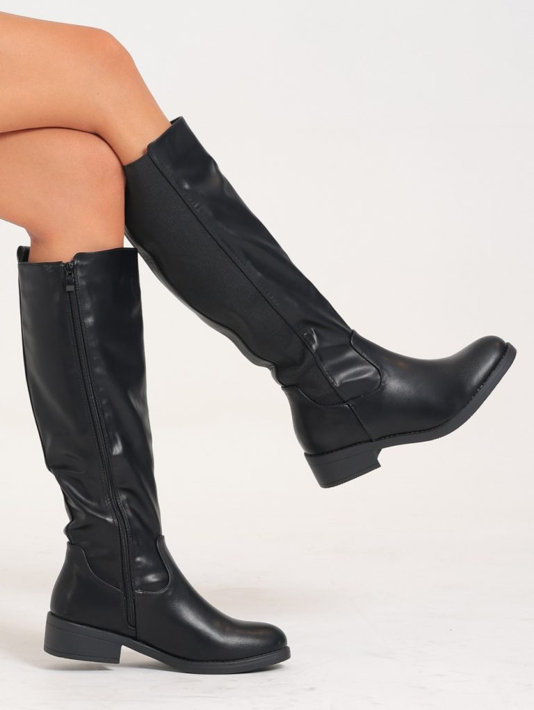 TX-YT102 / Elegance Noir High Boots