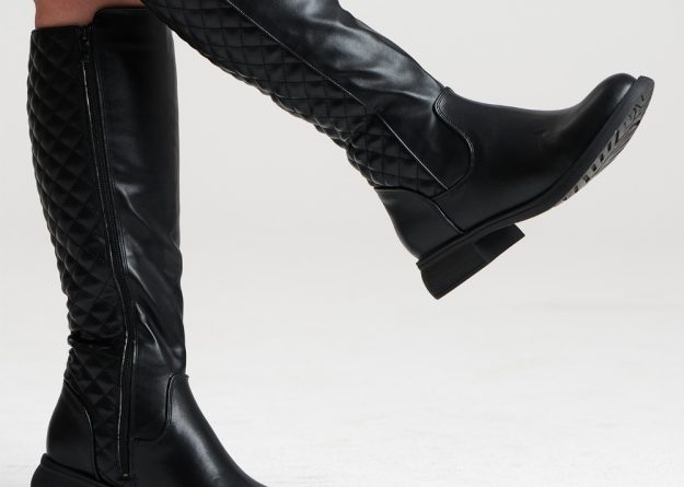 Black Luxe Knee Boots