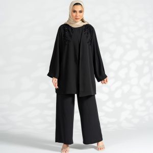 Luxe Comfort Trio "Cardigan ,Trouser and top"