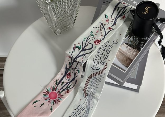 Garden Mélange Twilly Bag Scarf